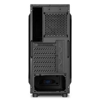 Sharkoon VS4-V, Midi Tower, PC, Schwarz, ATX, micro ATX, Mini-ITX, 16 cm, 38,5 cm