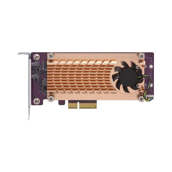 QNAP QM2, PCIe, M.2, PCIe 2.0, Kupfer, 68,9 mm, 147,2 mm