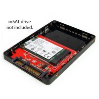 StarTech.com 2,5" SATA auf Mini SATA Adapter - externes mSATA Festplattengehäuse, Silber, 0 - 50 °C, -10 - 85 °C, 5 - 95%, 68 mm, 98 mm