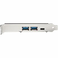 StarTech.com USB-C PCIe Karte mit 5 Ports - 10 Gbit/s USB 3.2 Gen 2 PCIe-Karte mit 1x USB-C & 2x USB-A - 1x 2-Port IDC (interne 5 Gbit/s USB-Header-Erweiterung) - USB-C PCI Express Controller Card, PCIe, USB 3.2 Gen 2 (3.1 Gen 2), PCIe 3.0, Rot, 1677495 h