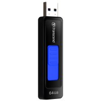 Transcend JetFlash elite JetFlash 760, 64GB, 64 GB, USB Typ-A, 3.2 Gen 1 (3.1 Gen 1), Dia, 12 g, Schwarz, Blau