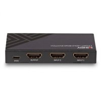 Lindy 38337, HDMI, Mikro-USB, Metall, Schwarz, 60 Hz, 48 Gbit/s