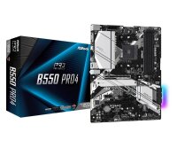 ASRock B550 Pro4, AMD, Socket AM4, 3rd Generation AMD...