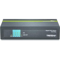 TRENDnet TPE-TG50g, Unmanaged, Gigabit Ethernet (10/100/1000), Vollduplex, Power over Ethernet (PoE)