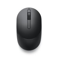 Dell Mobile Wireless-Maus – MS3320W – Schwarz, Beidhändig, Optisch, RF Wireless + Bluetooth, 1600 DPI, Schwarz