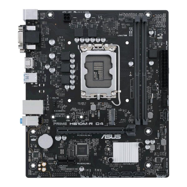 ASUS PRIME H610M-R D4, Intel, LGA 1700, Intel® Celeron®, Intel® Core™ i3, Intel® Core™ i5, Intel® Core™ i7, Intel® Core™ i9,..., LGA 1700, DDR4-SDRAM, 64 GB