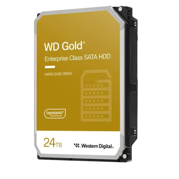 WD WD Gold SATA HDD der Enterprise-Klasse, 3.5", 24 TB, 7200 RPM