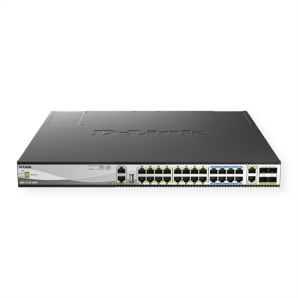 D-Link DMS-3130-30PS, Managed, L3, 10G Ethernet (100/1000/10000), Power over Ethernet (PoE)