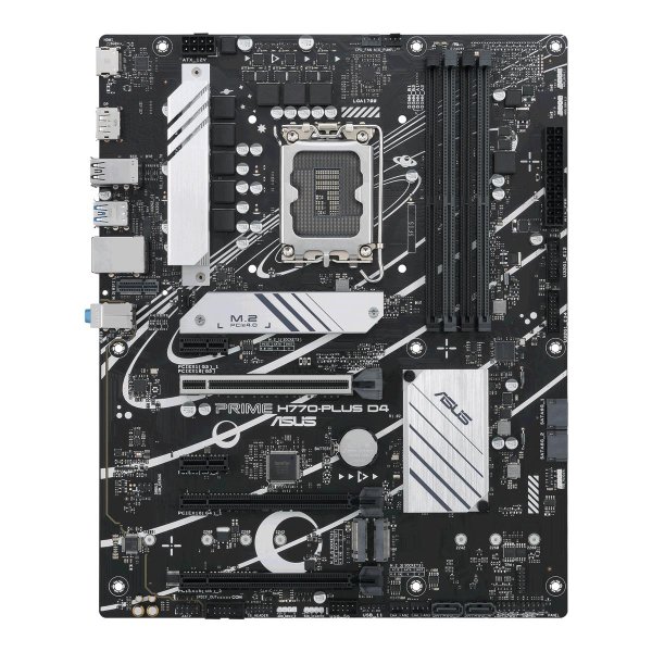 ASUS PRIME H770-PLUS D4, Intel, LGA 1700, Intel® Celeron®, Intel® Core™ i3, Intel® Core™ i5, Intel® Core™ i7, Intel® Core™ i9,..., LGA 1700, DDR4-SDRAM, 128 GB