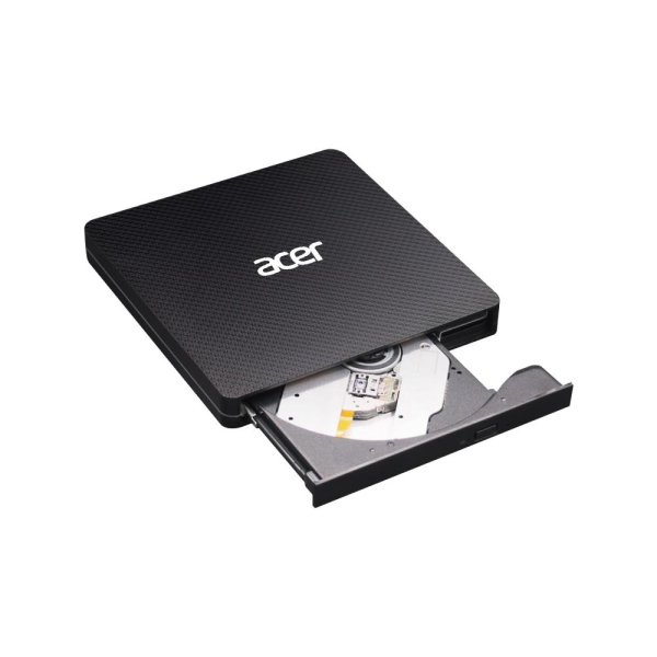 Acer GP.ODD11.001, Schwarz, Slot-In Laufwerk, Notebook, DVD±RW, USB 3.2 Gen 1 (3.1 Gen 1), CD, CD-R, CD-ROM, CD-RW, DVD+R, DVD+RW, DVD-R, DVD-ROM