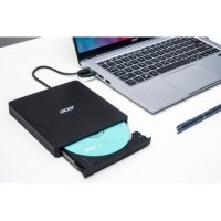 Acer GP.ODD11.001, Schwarz, Slot-In Laufwerk, Notebook, DVD±RW, USB 3.2 Gen 1 (3.1 Gen 1), CD, CD-R, CD-ROM, CD-RW, DVD+R, DVD+RW, DVD-R, DVD-ROM