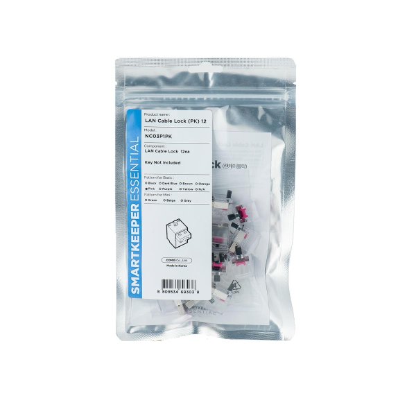 Smart Keeper NC03P1PK, Schnittstellenblockierung, RJ-45, Pink, 1 Stück(e), Polybag, 130 mm