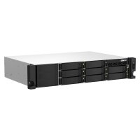 QNAP TS-864EU-8G, NAS, Rack (2U), Intel® Celeron®, Schwarz