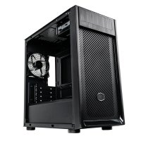 Cooler Master Elite 300, Mini Tower, PC, Schwarz, micro ATX, Mini-ITX, Kunststoff, Stahl, Gehärtetes Glas, 16,4 cm