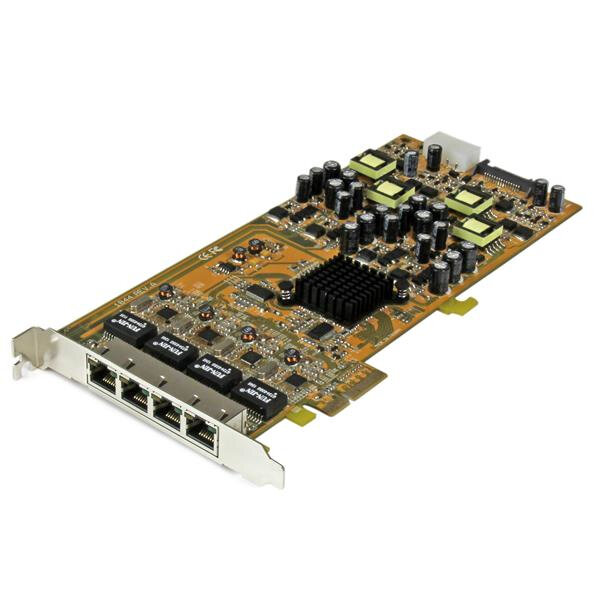 StarTech.com 4 Port Gigabit Power over Ethernet PCI Express Netzwerkkarte - PSE / PoE PCIe NIC, Eingebaut, Kabelgebunden, PCI Express, Ethernet, 2000 Mbit/s