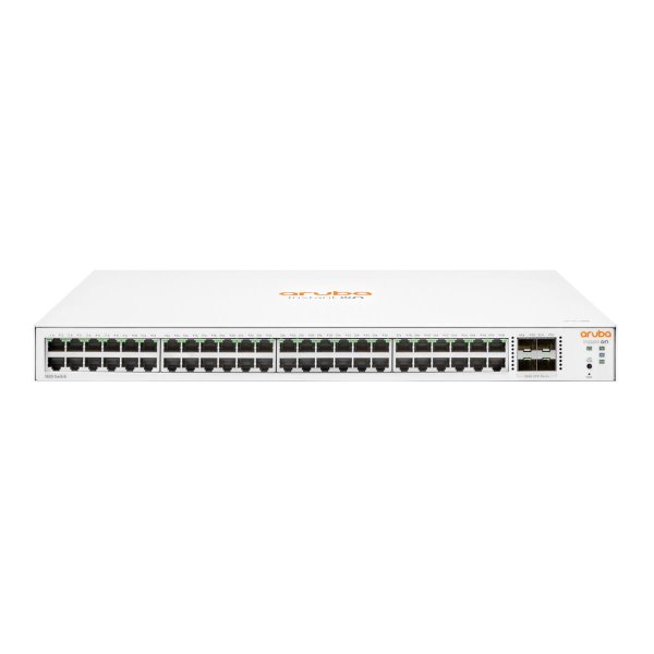 HPE Aruba Instant On 1830 48G 4SFP, Managed, L2, Gigabit Ethernet (10/100/1000), Vollduplex, Rack-Einbau, 1U