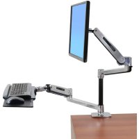 Ergotron LX Series LX HD Sit-Stand, 13,6 kg, 116,8 cm (46"), Höhenverstellung, Aluminium