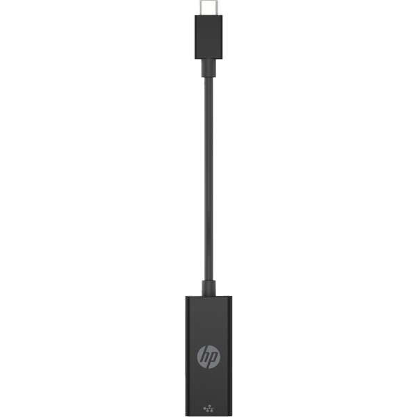 HP USB-C-an-RJ45 G2-Adapter, Kabelgebunden, USB Typ-C, Ethernet, Schwarz