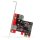 StarTech.com 2 Port USB 3.0 SuperSpeed PCI Express Schnittstellenkarte mit UASP Unterstützung, PCIe, USB 3.2 Gen 1 (3.1 Gen 1), Rot, CE, FCC, 0 - 50 °C, -20 - 60 °C