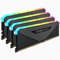 Corsair Vengeance RGB CMN32GX4M4Z3600C18, 32 GB, 4 x 8 GB, DDR4, 3600 MHz, 288-pin DIMM, Schwarz