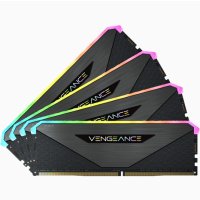 Corsair Vengeance RGB CMN32GX4M4Z3600C18, 32 GB, 4 x 8 GB, DDR4, 3600 MHz, 288-pin DIMM, Schwarz