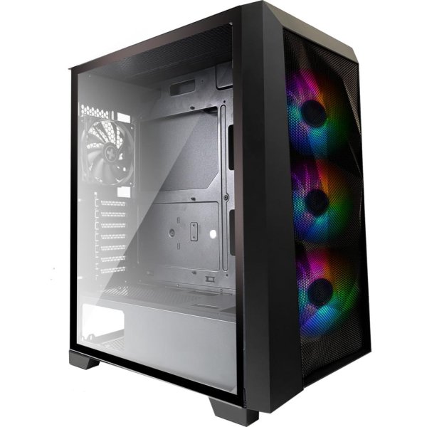 Xilence Performance C XG131 | X712.RGB, Midi Tower, PC, Schwarz, ATX, micro ATX, Mini-ATX, ABS, Kunststoff, Stahl, Gehärtetes Glas, Gaming