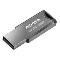 ADATA UV350, 128 GB, USB Typ-A, 3.2 Gen 1 (3.1 Gen 1), 100 MB/s, Ohne Deckel, Silber