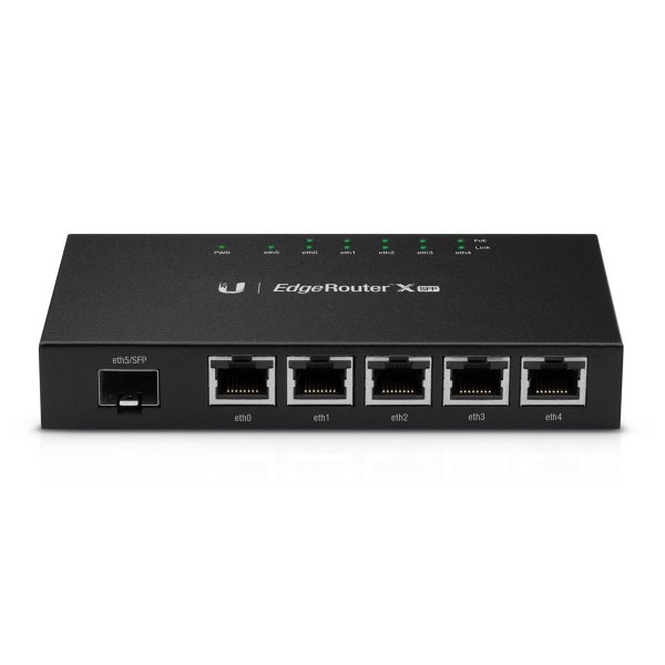 UbiQuiti ER-X-SFP, Ethernet-WAN, Schwarz