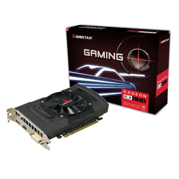 Biostar Radeon RX550, Radeon RX 550, 4 GB, GDDR5, 128 Bit, 4096 x 2160 Pixel, PCI Express 3.0