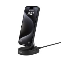 Belkin BoostCharge Pro, Drinnen, AC, Kabelloses Aufladen, 1,5 m, Schwarz