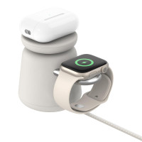 Belkin WIZ020vfH37, Drinnen, USB, Kabelloses Aufladen, 1,5 m, Sand