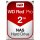 WD Red Pro, 3.5", 2 TB, 7200 RPM