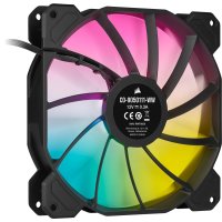 Corsair SP140 RGB ELITE, Ventilator, 14 cm, 450 RPM, 1200 RPM, 18 dB, 68,1 cfm