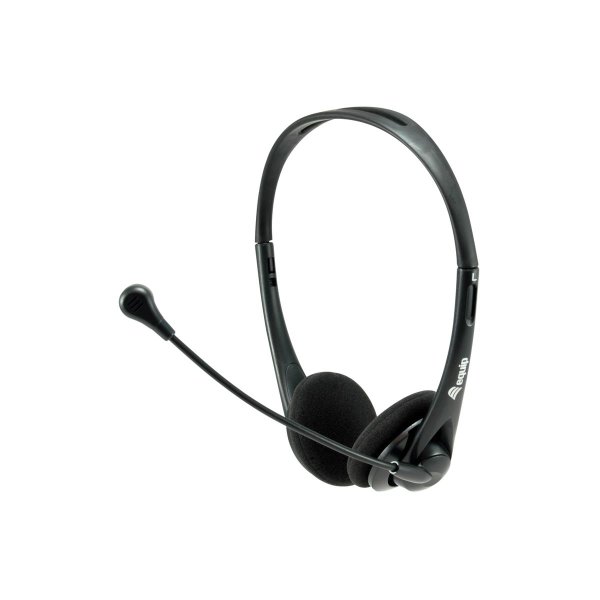 Equip Stereo-Headset mit Stummschaltung, Kabelgebunden, Büro/Callcenter, 20 - 20000 Hz, 85 g, Kopfhörer, Schwarz