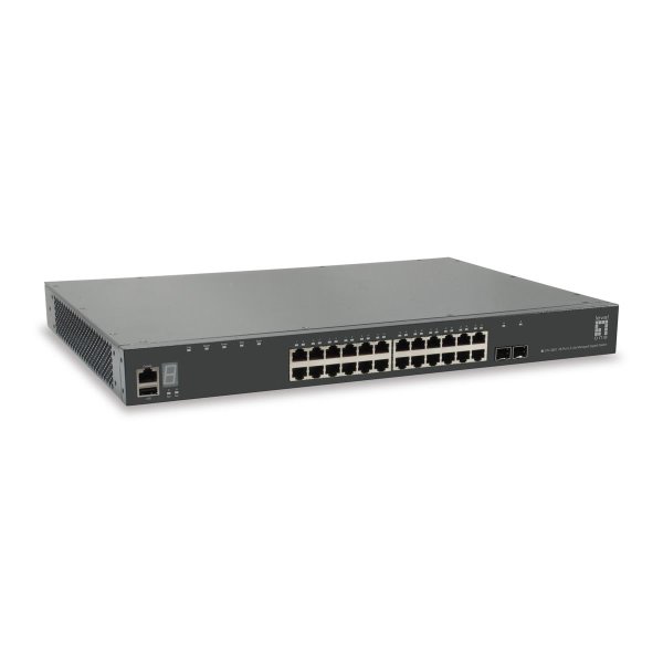 LevelOne GTL-2881, Managed, L3, Gigabit Ethernet (10/100/1000), Vollduplex, Rack-Einbau