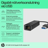 HP USB-3.0-zu-Gigabit-LAN-Adapter, Kabelgebunden, USB, Ethernet