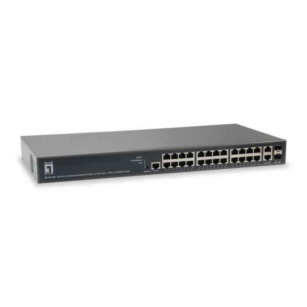 LevelOne GEP-2681, Managed, L3, Gigabit Ethernet (10/100/1000), Power over Ethernet (PoE), Rack-Einbau