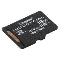 Kingston Industrial, 16 GB, MicroSDHC, Klasse 10, UHS-I,...