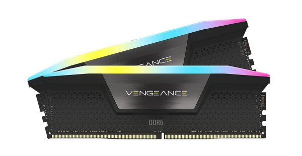 Corsair Vengeance RGB CMH64GX5M2B5600C40, 64 GB, 2 x 32 GB, DDR5, 5600 MHz, 288-pin DIMM