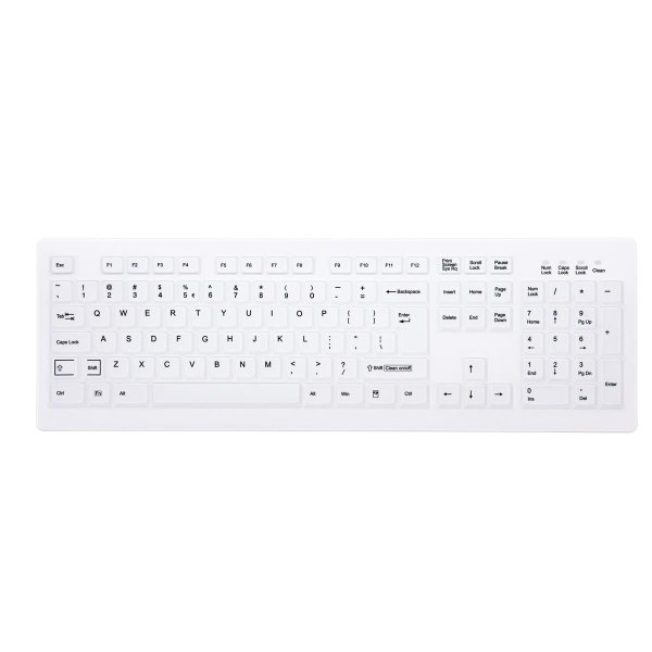 Cherry AK-C8100F-FU1-W/US, Kabellos, RF Wireless, Membran Key Switch, QWERTY, Weiß