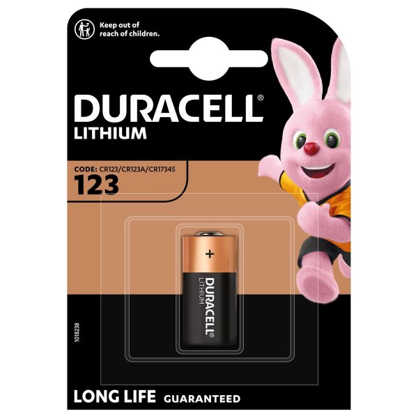 Duracell 123106, Einwegbatterie, CR123A, Lithium, 3 V, 1 Stück(e), Mehrfarbig