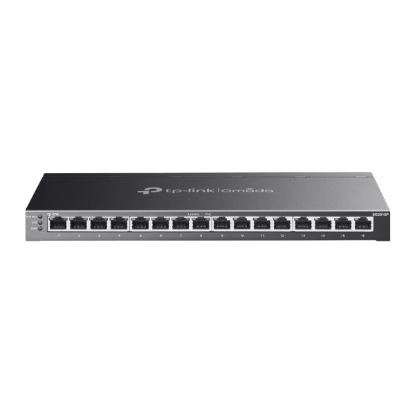 TP-LINK Omada SG2016P, Managed, L2/L2+, Gigabit Ethernet (10/100/1000), Power over Ethernet (PoE), Rack-Einbau