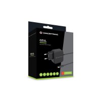 Conceptronic OZUL04BE 67W GaN USB-PD-Ladegerät, Eingebautes USB-C-Kabel, Drinnen, AC, 21 V, 1,8 m, Schwarz