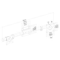 Neomounts Doppeltraverse, 10 kg, 25,4 cm (10"), 68,6...