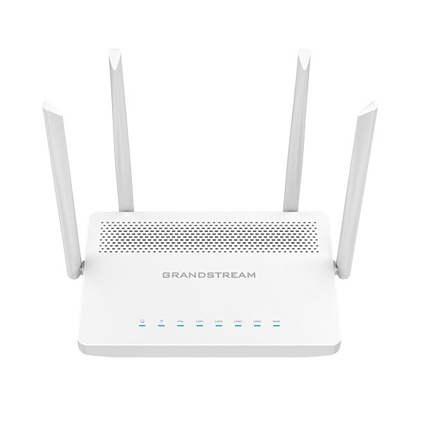 Grandstream GWN-7052, Wi-Fi 5 (802.11ac), Dual-Band (2,4 GHz/5 GHz), Eingebauter Ethernet-Anschluss, Weiß, Tragbarer Router