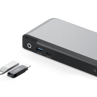 Alogic DUPRMX2-WW, Kabelgebunden, USB 3.2 Gen 1 (3.1 Gen 1) Type-C, 65 W, 3,5 mm, 1000 Mbit/s, Grau, Schwarz