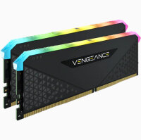 Corsair Vengeance RGB CMG64GX4M2D3600C18, 64 GB, 2 x 32 GB, DDR4, 3600 MHz, 288-pin DIMM, Schwarz