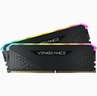 Corsair Vengeance RGB CMG64GX4M2D3600C18, 64 GB, 2 x 32 GB, DDR4, 3600 MHz, 288-pin DIMM, Schwarz