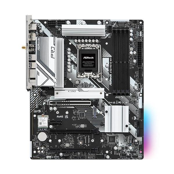 ASRock B760 Pro RS WiFi, Intel, LGA 1700, Intel® Core™ i3, Intel® Core™ i5, Intel® Core™ i7, Intel® Core™ i9, DDR5-SDRAM, 192 GB, DIMM