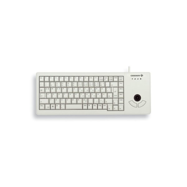 Cherry XS Trackball, Volle Größe (100%), Kabelgebunden, USB, QWERTZ, Grau